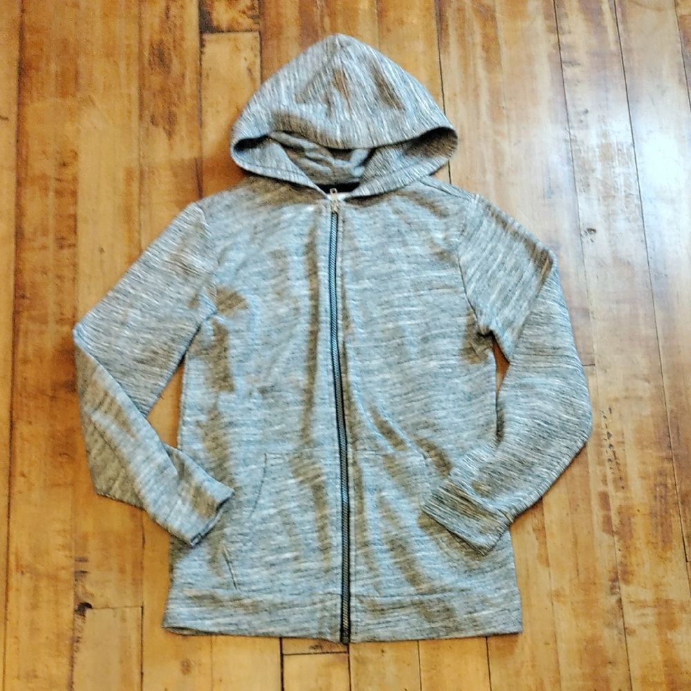 Old Navy Sweatshirt Size 14 to 16 Zip Up Heather Gray Hoodie Size XL